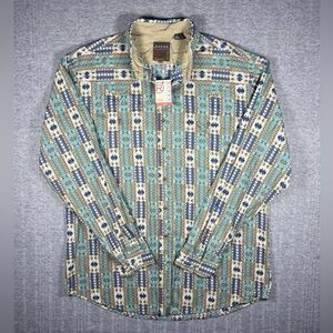 Roper Pearl Snap Shirt Mens XXL Long Sleeve Colorful Aztec Cowboy Western NWT